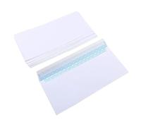Sobre blanco sin ventana, 10-50 Uds., sobre de negocios seguro 10#, puede contener sobres autosellantes for facturas de papel A4(50Pcs)