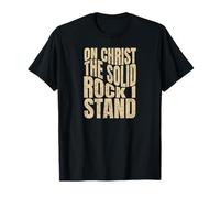sobre Cristo La Roca Sólida Que Soy, Hombres y Mujeres Cristianos Camiseta