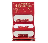 Sobre de dinero de Navidad - superficie de patrón elegante, estilo plegable compacto, diseño de color brillante, superficie de textura lisa, sobre de regalo y organizador financiero | Agencia de