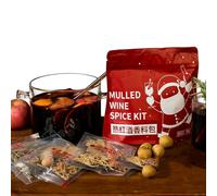 Sobre de Especias Gourmet Invierno (75 G): Canela, Clavo y CáScara Naranja para Vino Caliente Celebraciones Festivas(176g)