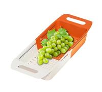 Sobre el colador del fregadero: sobre el colador de fregadero, plato de fruta, cesta de lavabo, gran capacidad para lavar frutas para cocina, al aire libre tu experiencia de cocina con