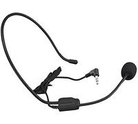 Sobre la oreja 3,5 mm manos libres cardioide con cable de audio condensador Aula micrófono micrófono micrófono para UHF938 ATG100T Wireless Tour Guide System Amplificador de voz Conferencia PC