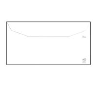 Sobre liderpapel blanco 115x225 mm solapa engomada papel offset 80 gr caja de 500 unidades - SL35