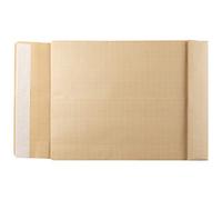 Sobre liderpapel bolsa armado kraft envio seguridad 260x360 mm solapa tira de silicona papel 120 gr caja de 100