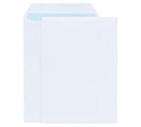 Sobre liderpapel bolsa blanco 260x360 mm solapa tira de silicona papel offset 100 gr caja de 250 unidades