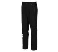 Regatta Highton Pantalón de Senderismo de Tejido elástico, Impermeable y traspirable Overtrousers, Hombre, Black, XL