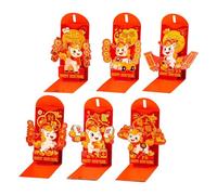 Sobre Rojo Chino - Sobres Rojos Del Año Del Caballo De 6,69 X 3,54 Pulgadas, Diseño De Caballo En Relieve En 3D, Paquete De Dinero Portátil | Regalos Festivos En Efectivo Para Niños, Adultos, Inaugura