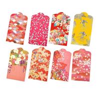 Sobre rojo de estilo japonés,Sobre rojo para el Festival de Primavera | Sobres de efectivo de estilo japonés | Sobre rojo pequeño de estilo japonés para bodas, Navidad, graduación