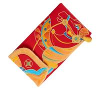 Sobre Rojo Para El Año Nuevo De Tela, De Dinero Adorable Con Estampados De Caballo 2026 De Tela - Sobre Rojo Para La Fiesta De Año Nuevo - Para Familia, Amigos, Adultos, Amantes, Madre Y Padre