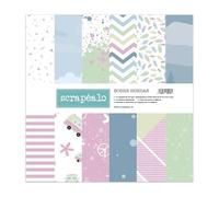 Sobre ruedas: Colección de 12 papeles para scrapbooking con hoja de stickers incluida | tamaño de 30,5 x 30,5 cm. | papel de 250 gr./m² | Impresos a color a doble cara (12 diseños, 2 de cada).