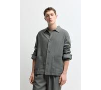 Sobrecamisa 100% lino bolsillos Lefties Edition KAKI OSCURO L