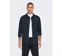 Sobrecamisa con bolsillos Hombre Talla M. Color Azul