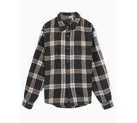 Sobrecamisa de cuadros Relaxed Jordan Flight Flannel para hombre Negro S