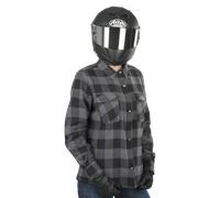 Sobrecamisa de Moto Course Refuerzo Aramida Mujer Negro/GrisXS Negro,Gris