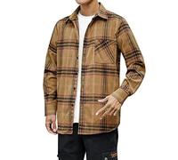 Sobrecamisa Hombre, Camisa Cuadros Con Botón Senderismo Oktoberfest Camisas Acolchada Camisa Cuadros Tallas Grandes Slim Fit Camisa Negra Vintage Ajuste Casual Camisa Vestir Camiseta Deporte Holgado