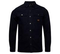 Superdry Shirt Canvas Workwear Overshirt Midnight Navy 2XL Hombre