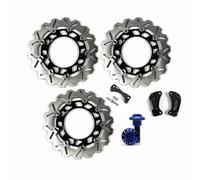 Sobredimensionado Rotores Disco de Freno Delantero Trasero para Ya.ma.ha XP T-max 500 2008-2011 / XP T-max 500 2009 / XP T-max 500 2010 / XP T-max 500 2011 con Pernos de montaje