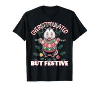 Sobreestimulada Pero Festiva Navidad FEA Camiseta