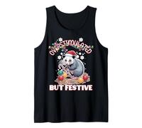 Sobreestimulada Pero Festiva Navidad FEA Camiseta sin Mangas