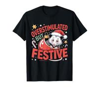 Sobreestimulado Pero Festivo zarigüeya FEA Navidad Camiseta