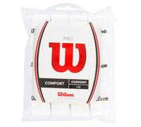 Sobregrips de tenis Wilson WRZ4016WH Pro, paquete de 12, color blanco