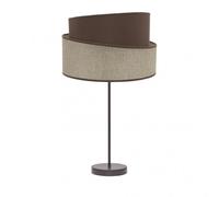 Sobremesa alto hara 1xe27 marron/marron 66x35x35 cm