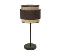 Sobremesa alto kandy 1xe27 natural/marron 67x30x30 cm