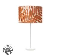Sobremesa alto moda 1xe27 blanc/hoja caldera 63x30 x30 cm