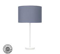 Sobremesa alto moda 1xe27 blanco/azul 63x30x30cm