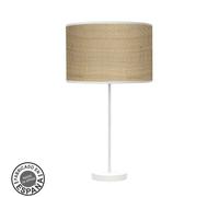 Sobremesa alto moda 1xe27 blanco/cañizo claro 63x30x30 cm