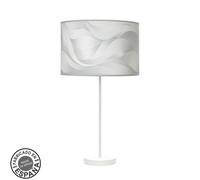 Sobremesa alto moda 1xe27 blanco/ola gris 63x30x30 cm