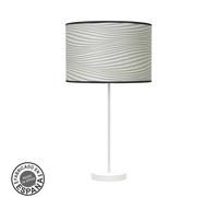 Sobremesa alto moda 1xe27 blanco/surco gris 63x30x30 cm