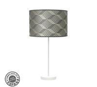 Sobremesa alto moda 1xe27 blancoetris gris 63x30 x30cm