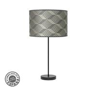 Sobremesa alto moda 1xe27 negroetris gris 63x30 x30cm