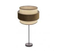 Sobremesa alto reyes 1xe27 marron/natural-marron 64x30x30 cm