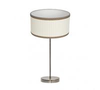 Sobremesa alto soprano 1xe27 cuero/beis 60x30x30 cm