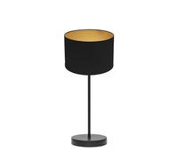Sobremesa anuska 1xe14 negro/negro-oro 46x16x16 cm