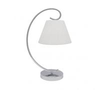 Sobremesa bogota 1xe27 cromo pantalla blanca 42x20x26 cm