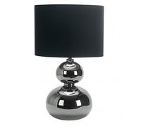 Sobremesa ceramica roa 1xe27 cromo pantalla negra 51x30x30 cm