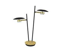 Sobremesa Ciudad Del Cabo 2l 12w 4000k Negro/oro 52x32x15 Cm 1080 Lm Dirigible Y Orientable