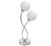 Sobremesa cromada modelo UMBRIA de dos luces INTERLUSA