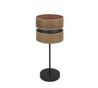 Sobremesa de color negro/madera oscura modelo colet fabrilamp