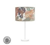 Sobremesa grande etiopia 1xe27 blanco/estampado 62,5x30x30 cm