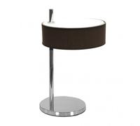 Sobremesa haiti 1xe14 cromo/marron 37x22x26 cm