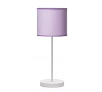 Sobremesa ibor 1xe14 blanco/lila 42x17x17 cm marca fabrilamp
