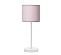 Sobremesa ibor 1xe14 blanco/rosa 42x17x17 cm marca fabrilamp