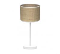 Sobremesa jerte 1xe14 blanco/natural 42x17x17 cm marca fabrilamp