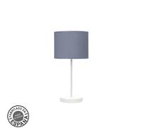 Sobremesa moda 1xe14 blanco/azul 42x17x17cm