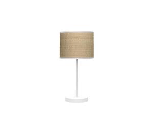 Sobremesa Moda 1xe14 Blanco/cañizo Claro 42x17x17Cm