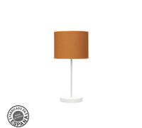Sobremesa moda 1xe14 blanco/naranja 42x17x17cm